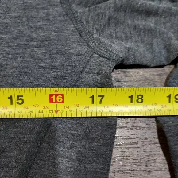 Carhartt Shirt Womens Small Long Sleeve Work 1/4 Zip Gray Fitted Thumb Holds - Picture 6 of 12